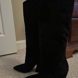 Dolce Vita Black Suede Heeled Boots